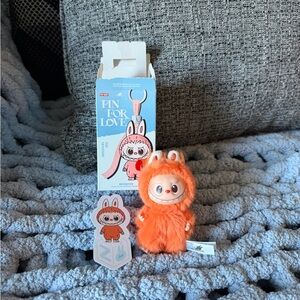 New Labubu Pin for Love Keychain Plush - Z